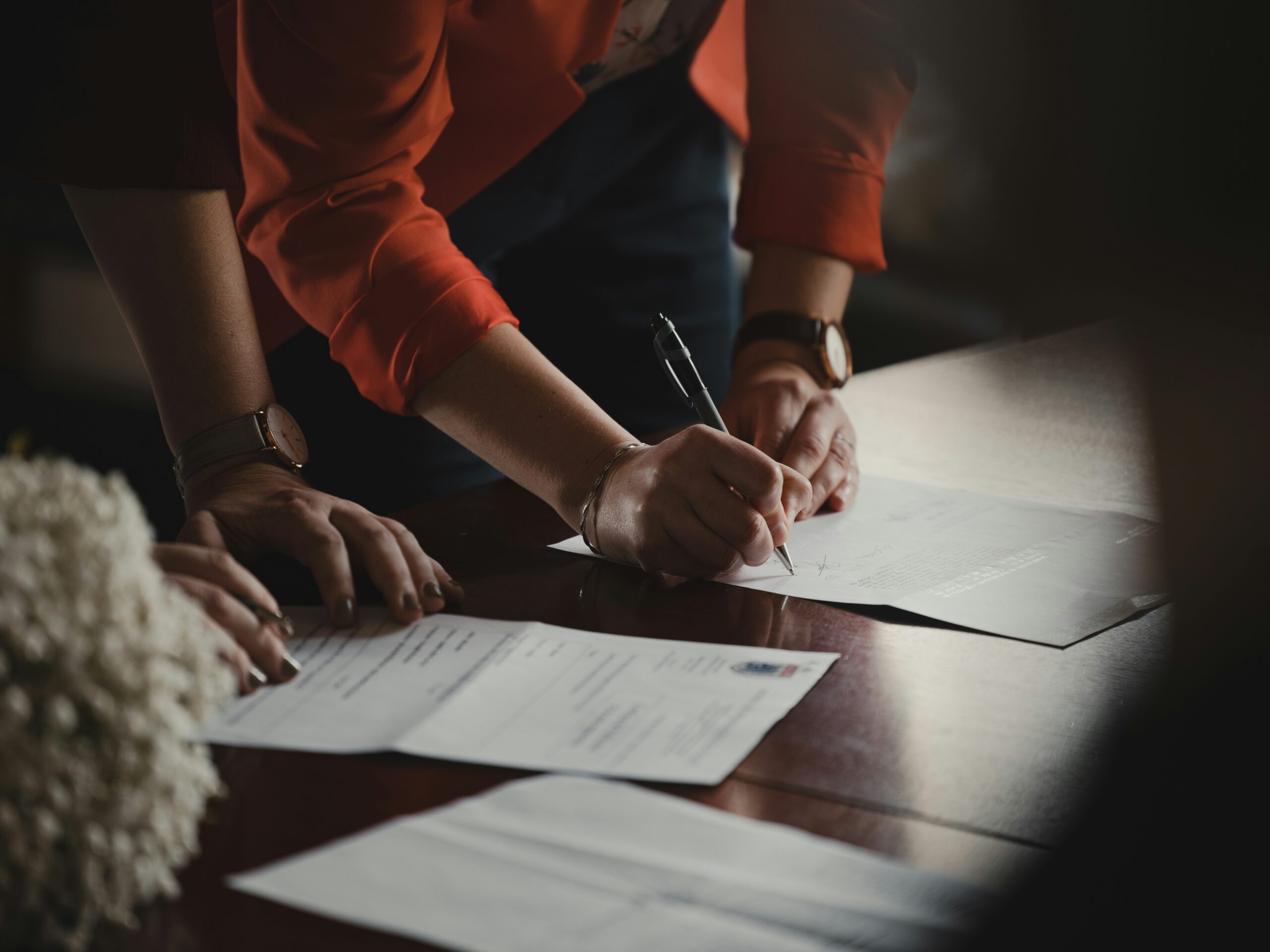 Parent reviewing home education legal documents